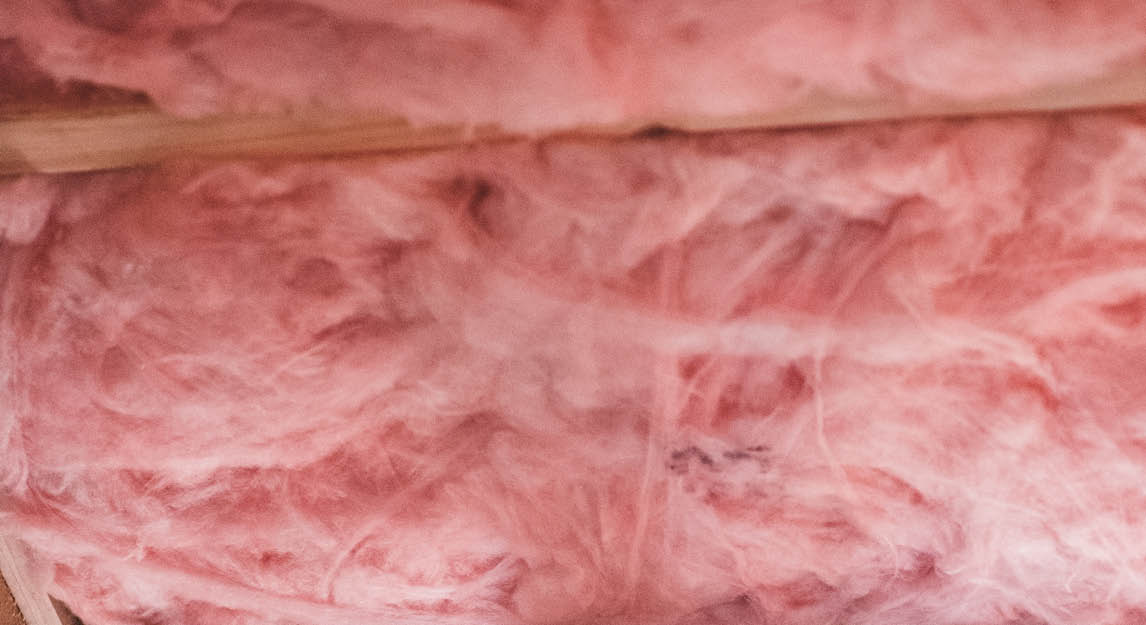 Fibreglass loft insulation